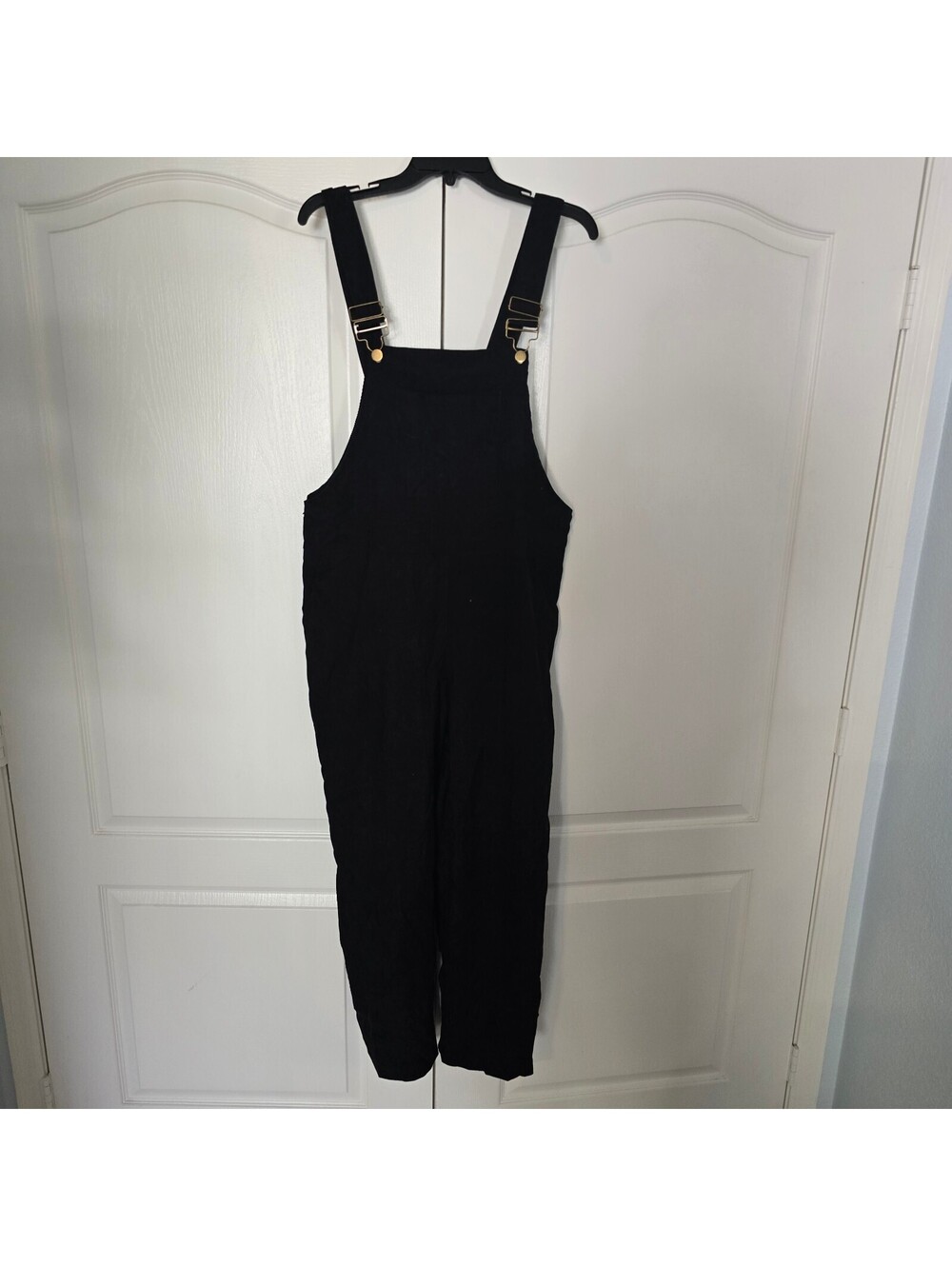 SHEIN Curve 1XL black sleeveless overalls jumpsuit